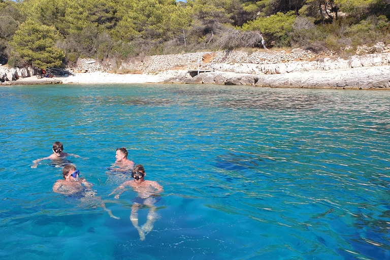 Hvar:Blue & Grenn Cave and Vis Island Private Speedboat Tour