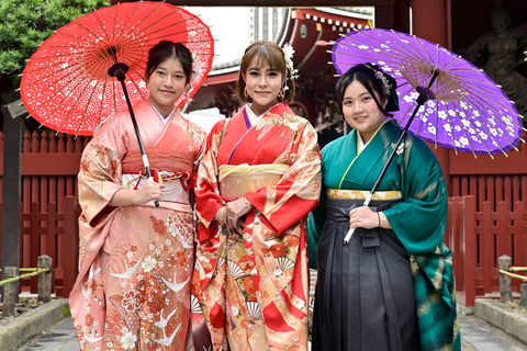 Tokyo: Vestizione del Kimono di Asakusa e esperienza Matcha