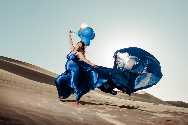 Swakopmund: Flying Dress Photoshoot Adventure in Swakopmund