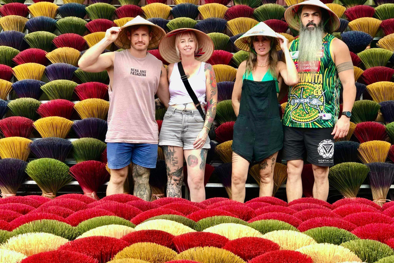 Hanoi: Incense Village, Conical Hat, Lacquer Art-SMALL GROUP PRIVATE Half Day- Incense Village- Hat Village- Train Street