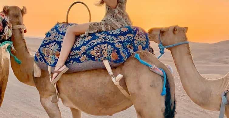 Marrakech: Agafay Desert, Sunset Camel Ride and Dinner Show | GetYourGuide