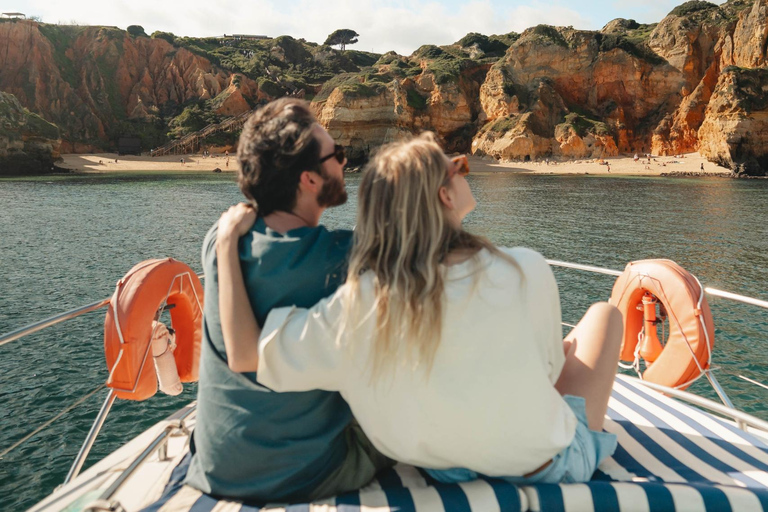 Lagos : bateau privé magique Ponta da Piedade Algarve PortugalLocation d&#039;un bateau privé pour une journée complète de 7 heures