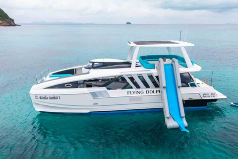 Phuket: Premium Speed Catamaran Tour to PhiPhi Maya Maiton Phuket: Premium Catamaran Tour to Phi Phi & Coral Island
