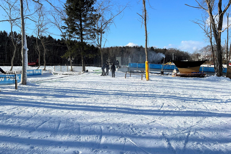 Play with Snow! at HOKKAIDO Snow park & Outlet Shopping Skiing and sledding experience full set plan