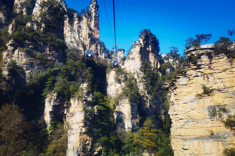 Zhangjiajie: Bailong Elevator & Tianzishan Cable Car Ticket East Gate Line B Package: Admission+Elevator Up+Cable Down