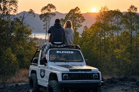 Bali: Mount Batur Shared Sunrise Jeep & Natural Hot Springs Sunrise Jeep Tour & Hot Spring with Round Transfers