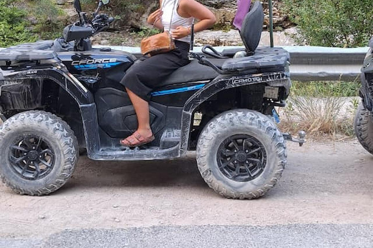 Tirana: Off-Road ATV Adventure to Bovilla Canyon & Viewpoint Bovilla Lake – Single Ride (1 People / 1 Quad Bike)