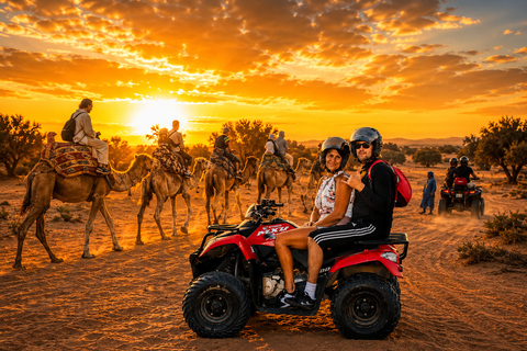 Agadir: Sunset Quad Bike Safari with Camel Ride & Tea