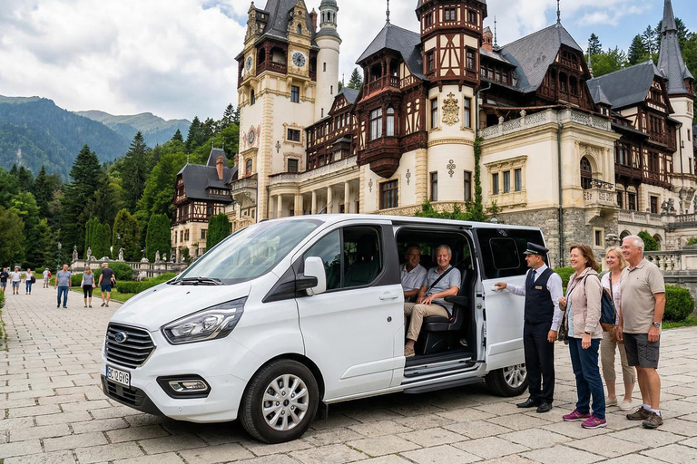 From Bucharest: Bran, Peles Castles & Brasov - Minivan Tour Audio Guide 24 Languages