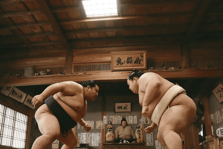 Kioto: zapasy sumo na żywo z napojem i zdjęciem