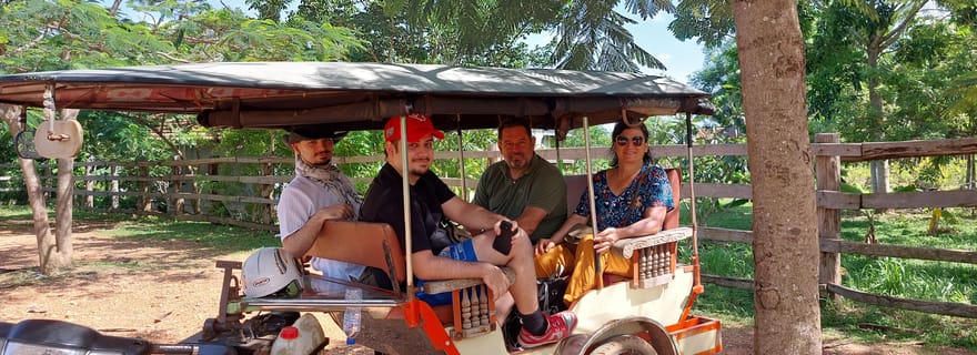 Visite en Tuk-tuk : plantation de poivre, marais salant et lac secret
