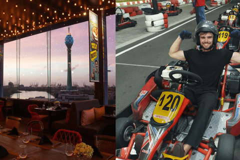 Colombo: Go-Karting and Street Food Tasting on Rooftop Bar