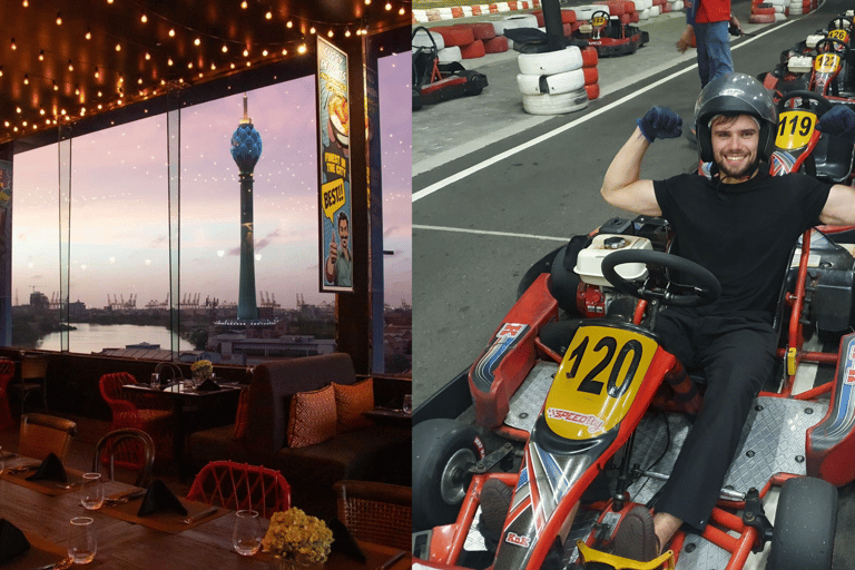 Colombo : Karting et dégustation de cuisine de rue sur le toit d&#039;un bar