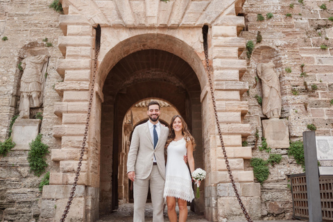 Fotoshoot ervaring in Dalt Vila kasteel - oude stad magie