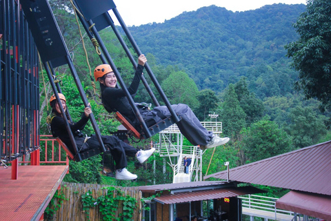 Chiang Mai Jungle Zipline, Luge & Giant Swing Adventure Option A: Skyline Zipline + Giant Swing