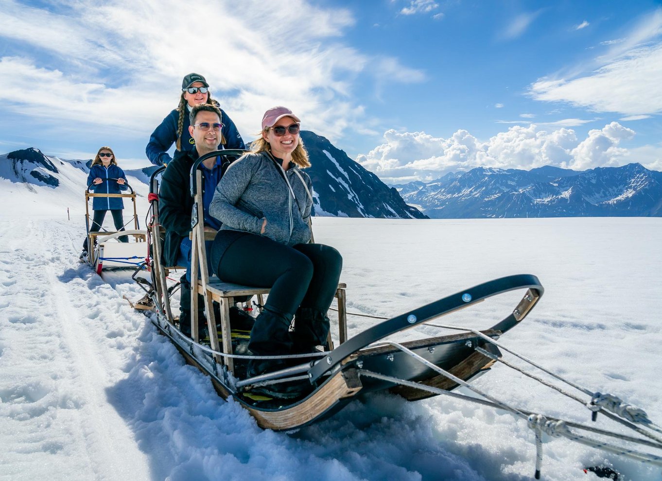 Anchorage-området: Helikopter- og gletsjerhundeslædetur