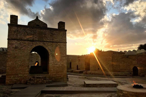 From Baku: Gobustan, Mud Volcanoes, and Fire Temple Tour Group T without pick-up & drop-off