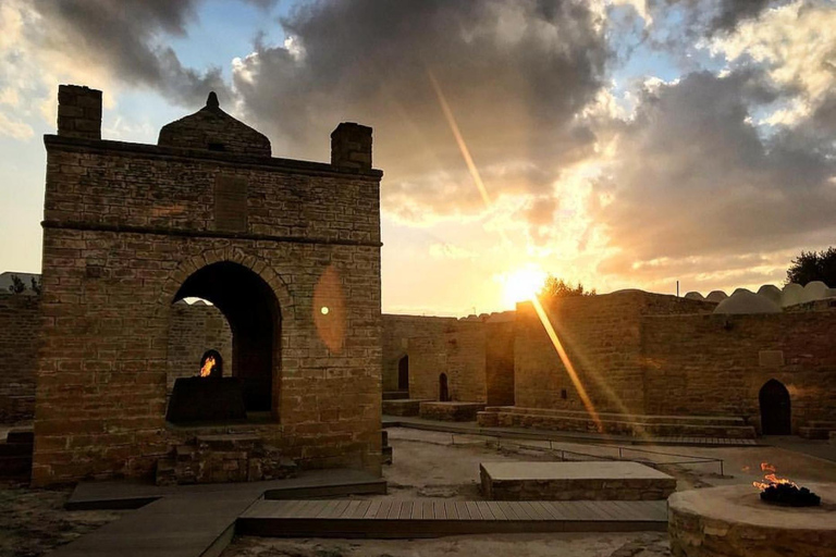 From Baku: Gobustan, Mud Volcanoes, and Fire Temple Tour Group T without pick-up & drop-off