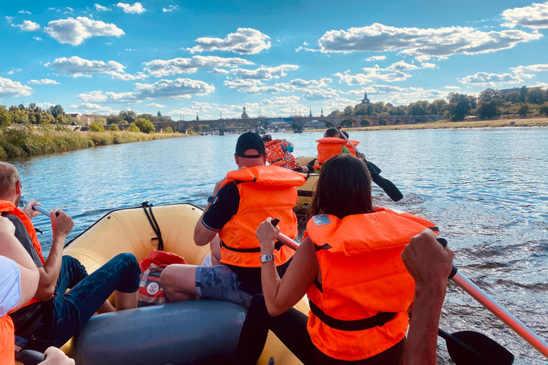 Dresden: Boat tour - From Heidenau to Dresden in an inflatable boat