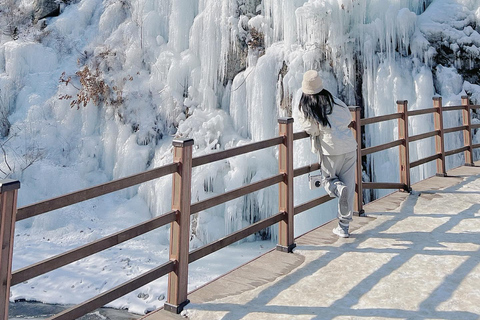 Seoul: Elysian Ski Resort & Eobi Ice Valley Depart from Hongik Univ. Station Exit 4