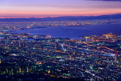 Osaka: Kobe hamn, Mt. Rokko kvällstur, Arima Onsen dagstur