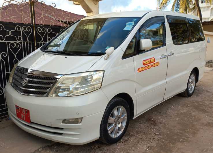 Zanzibar: Servizi di taxi per l'aeroporto