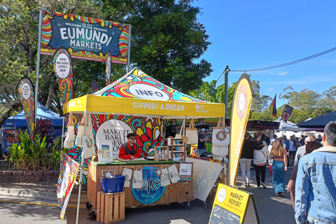 Visite privée VIP de Noosa Heads et des marchés d&#039;Eumundi au départ de BrisbaneCircuit + prise en charge à l&#039;aéroport ou au terminal de croisière de Brisbane