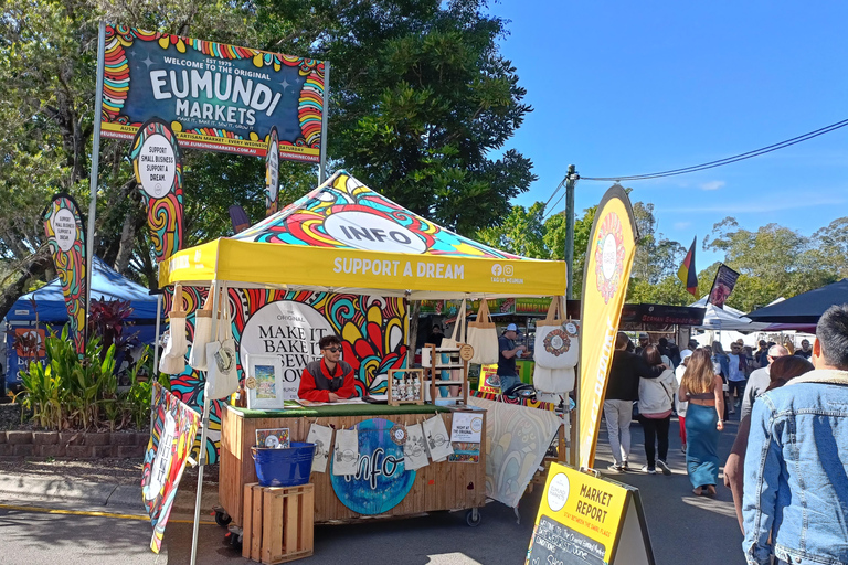 Visite privée VIP de Noosa Heads et des marchés d&#039;Eumundi au départ de BrisbaneCircuit + prise en charge à l&#039;aéroport ou au terminal de croisière de Brisbane