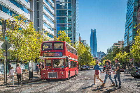 Santiago: 2-dagars Hop-On Hop-Off-bussbiljett och linbana