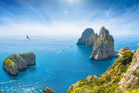 From Naples: Luxury Boat Experience in the Capri Sea, with snorkeling From Naples: Luxury Boat Experience in the Capri sea, with snorkeling