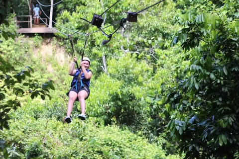 Puerto Plata: Zipline- en watervalavontuur met lunch