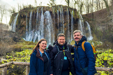 From Zagreb: Plitvice Lakes and Rastoke Private Day Trip English