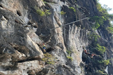 Guilin: Via‑Ferrata, Zip‑line & Sky‑ladder Camp(Opt Guide) Route B‑Sky‑ladder (Challenging Route)