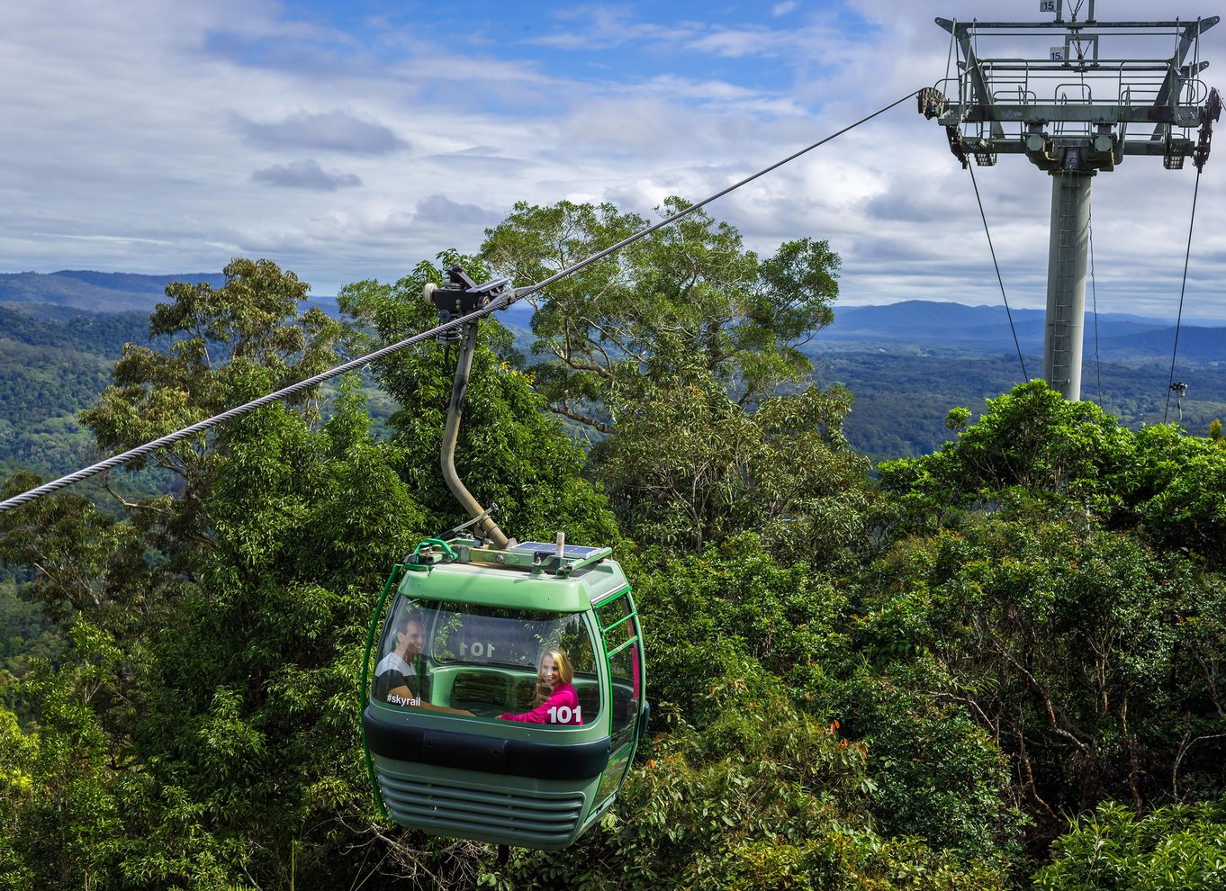 Fra Cairns: Selvguidet Kuranda-tur med tog og Skyrail