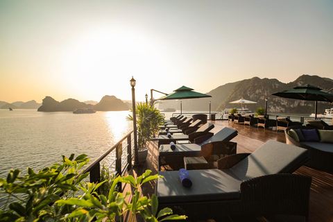 Hanoi: 2-dniowy rejs po zatoce Halong-Lan Ha BEST SELLER 5* z balkonem