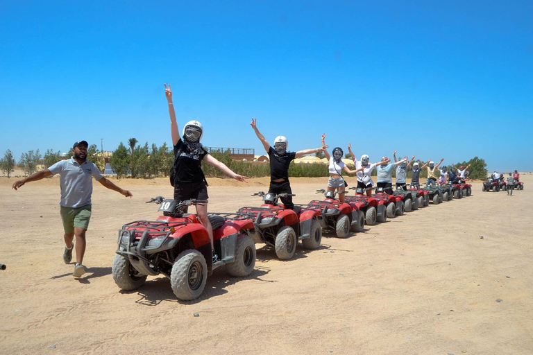 Hurghada: Quad and Buggy Safari with Dinner and ShowPickup from Hurghada City Hotels