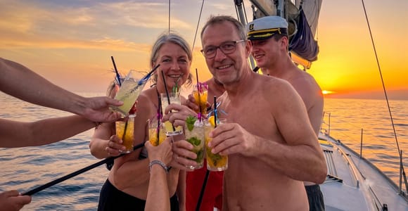 Pula Private Sunset Cruise: Dolphins, Spritz, 3 Golden Hours