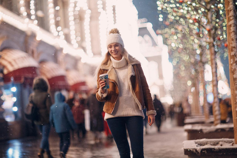 Caminhada de Natal encantadora em Delft com a Praça do Mercado Histórico