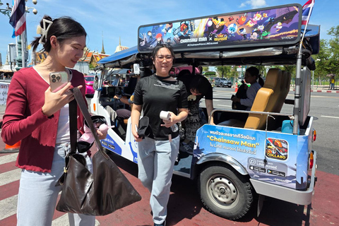 Bangkok: Old City Electric Tuk-Tuk Tour with Guide Private Tour no pick up