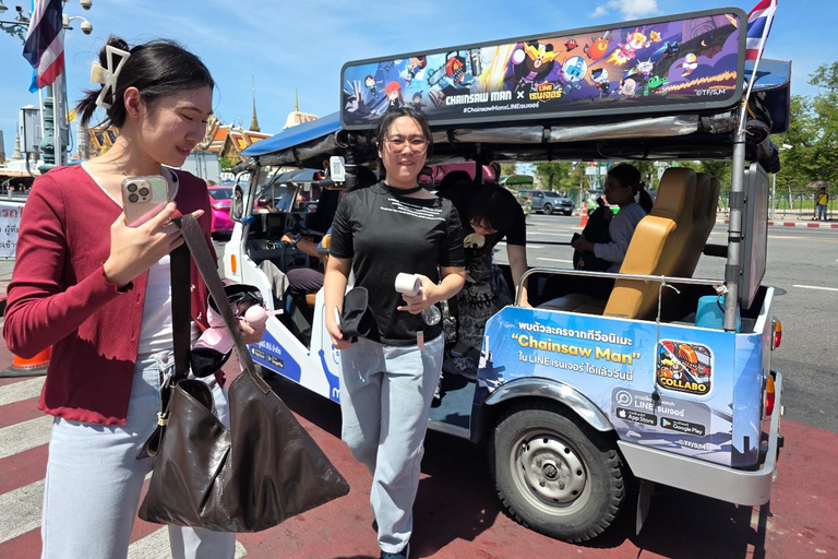 Bangkok: Old City Electric Tuk-Tuk Tour with Guide Private Tour no pick up