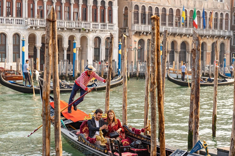 Venice: Gondola Ride Along Grand Canal and Hidden Corners Shared Group Gondola Ride