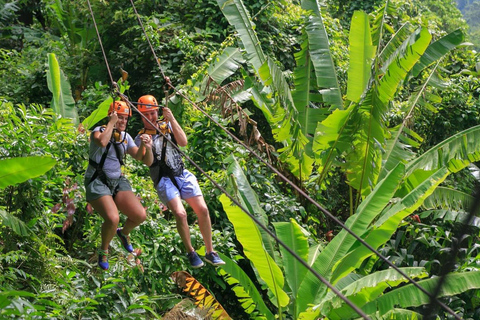 Phuket: ATV-tur och zipline-äventyr vid Big Buddha ViewpointZipline 18 stationer