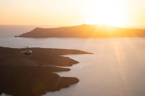 Experience Santorini Sunset by Helicopter