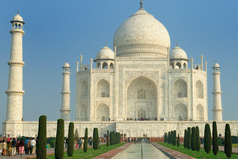 Da Delhi: Tour in giornata del Taj Mahal, del Forte di Agra e del Baby TajTour con auto AC, autista e guida