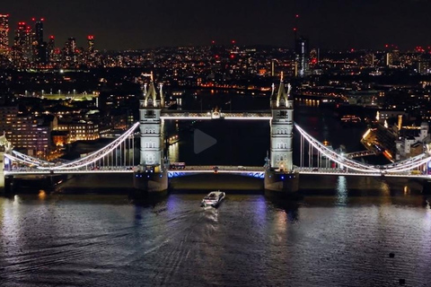 Londra di notte: tour ufficiale in barca del fiume illuminato