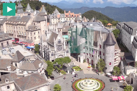 Ba Na Hill With Golden Hand Bridge