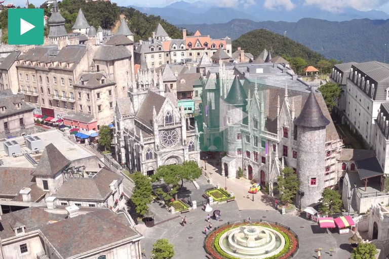 Ba Na Hill With Golden Hand Bridge