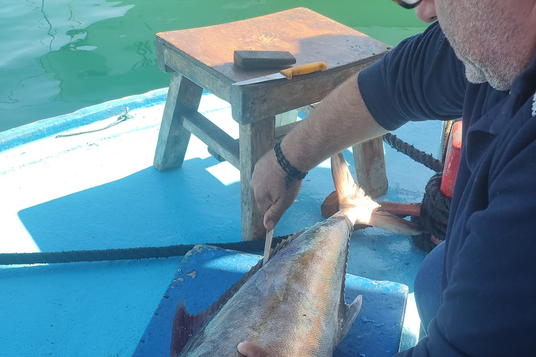 Rhodes Town: Fishing Boat Trip with Fish Meal and Swim Stops Makarounas fishing trips