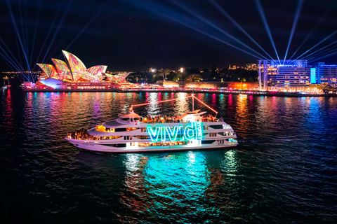 Vivid Sydney Harbour Dinner Cruise with 4 or 6-Courses Vivid Sydney 4-Course Starlight Dinner