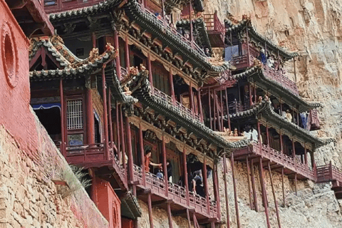 Datong Yungang Grottoes Hanging Temple Pagoda di legno in auto